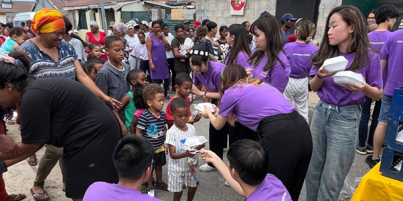 Influenced by the food distribution project in South Africa, students reflected deeply on the issues of poverty and their personal impact